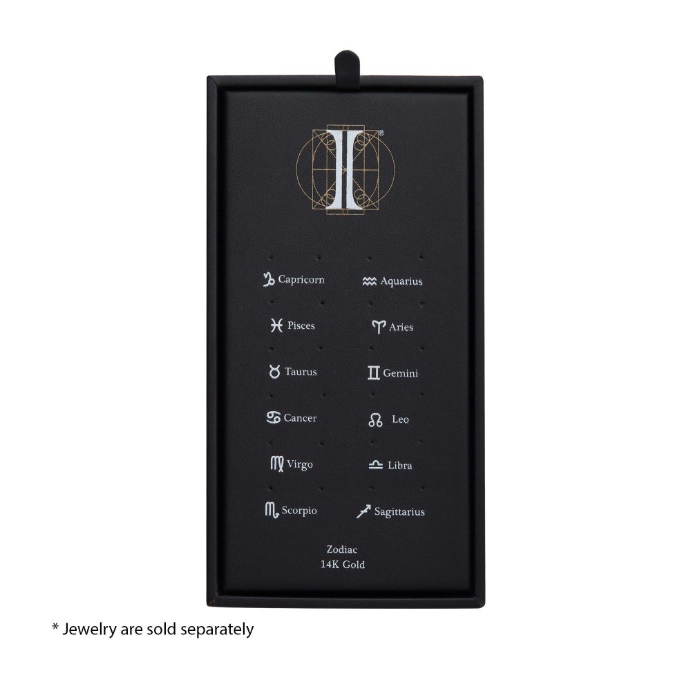 24 Hole Black Leatherette Pad for 14Kt Gold Zodiac Tops