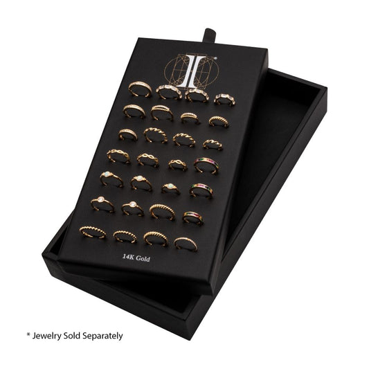 28 Hole Black Leatherette Pad for 14Kt Gold Hinged Segment Clickers