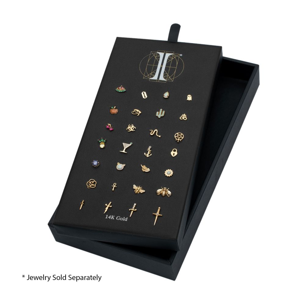 28 Hole Black Leatherette Pad for 14Kt Gold Tops