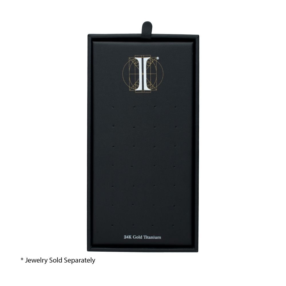 28 Hole Black Leatherette Pad for 24Kt Gold PVD Titanium Tops