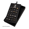 28 Hole Black Leatherette Pad for Titanium Hinged Segment Clickers