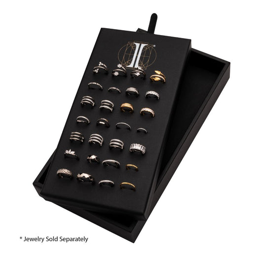 28 Hole Black Leatherette Pad for Titanium Hinged Segment Clickers