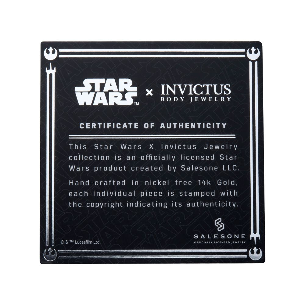 28 Hole Black Leatherette Pad for 14Kt Gold Star Wars Jewelry