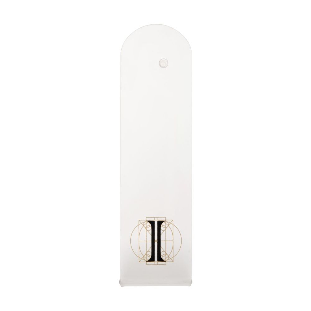 Rounded Top L-Bend Acrylic with Hole for Left Ear Display