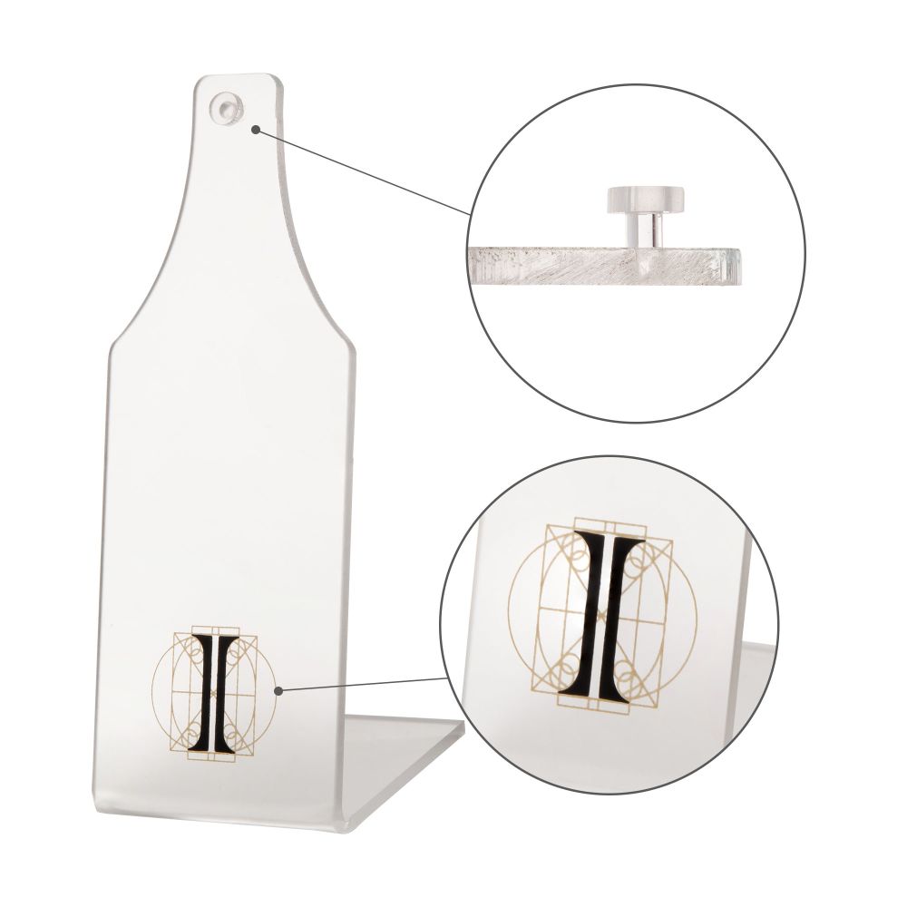 L-Bend Acrylic with Hook for Nose Silicone Display