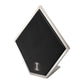 Brushed Titanium Prism Frame on Black Leatherette with 14-Pin Hole Empty Display Stand for Titanium Threadless Threaded Tops