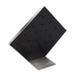Brushed Titanium Prism Frame on Black Leatherette with 20-BJ Clip Hole Empty Display Stand for Titanium Jewelry