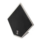 Brushed Titanium Prism Frame on Black Leatherette with 20-Pin Hole Empty Display Stand for Titanium Threadless Threaded Tops
