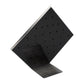 Brushed Titanium Prism Frame on Black Leatherette with 33-BJ Clip Hole Empty Display Stand for Titanium Jewelry