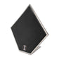 Brushed Titanium Prism Frame on Black Leatherette with 33-Pin Hole Empty Display Stand for Titanium Threadless Threaded Tops