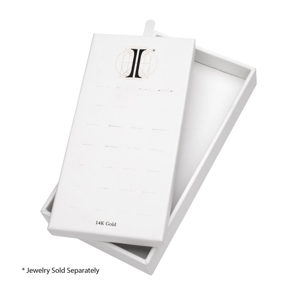 28 Hole White Leatherette Pad for 14Kt Gold Hinged Segment Clickers