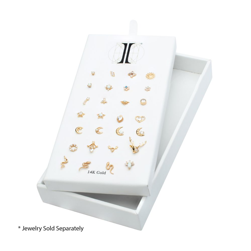 28 Hole White Leatherette Pad for 14Kt Gold Tops