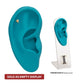 Teal Silicone Right Ear Display