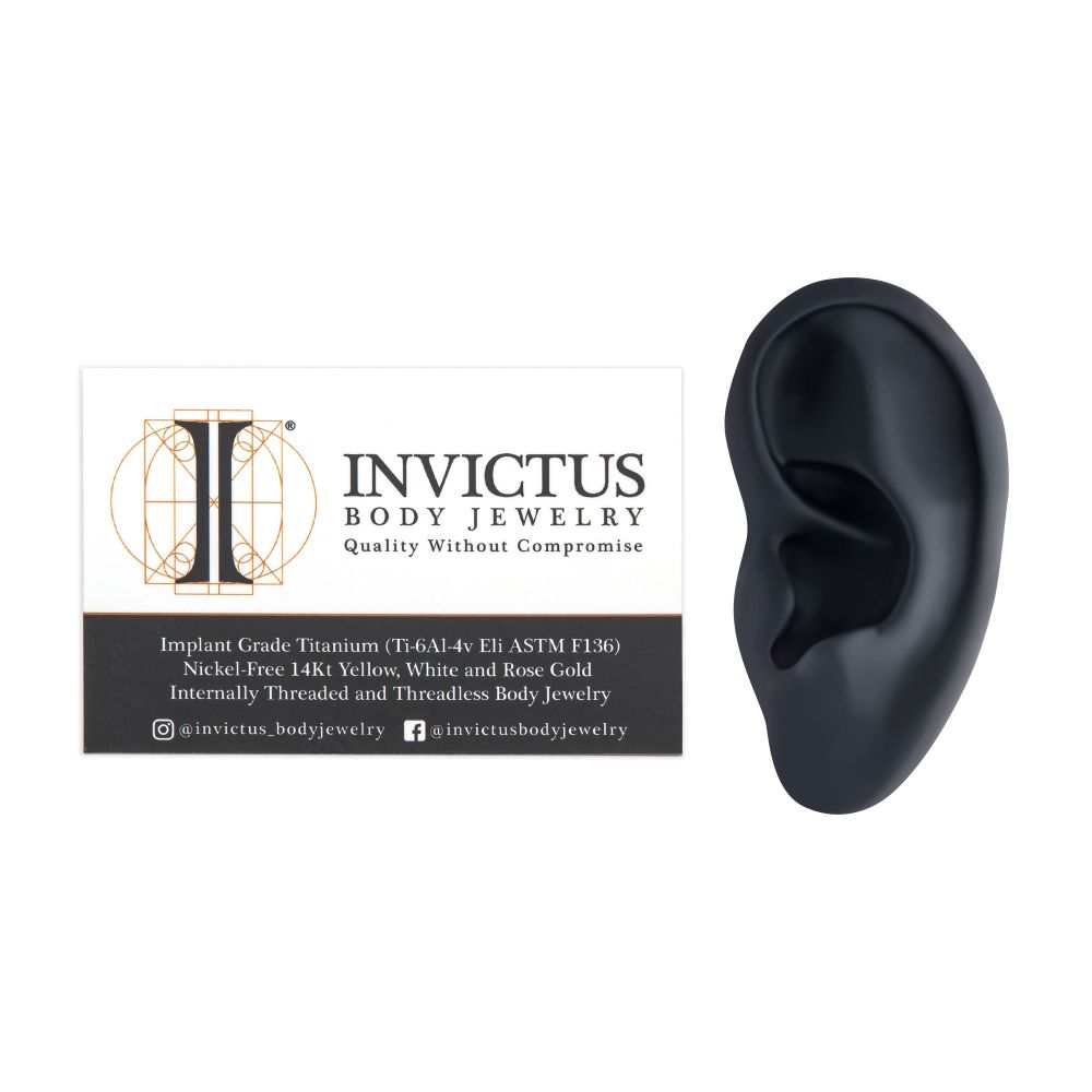 Black Silicone Left Ear Display