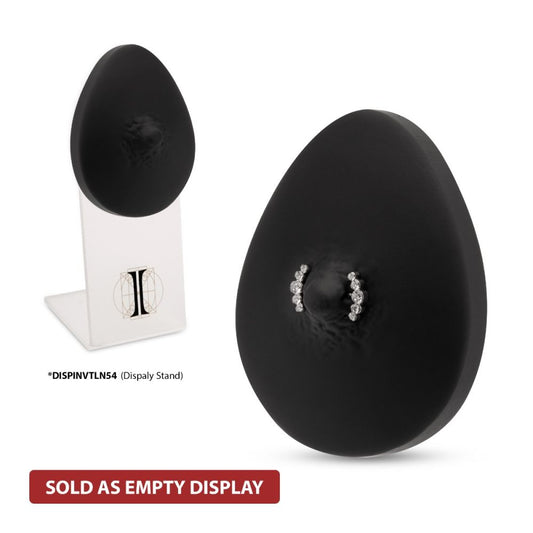 Black Silicone Nipple Display