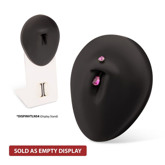 Black Silicone Navel Display