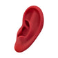 Red Silicone Left Ear Display