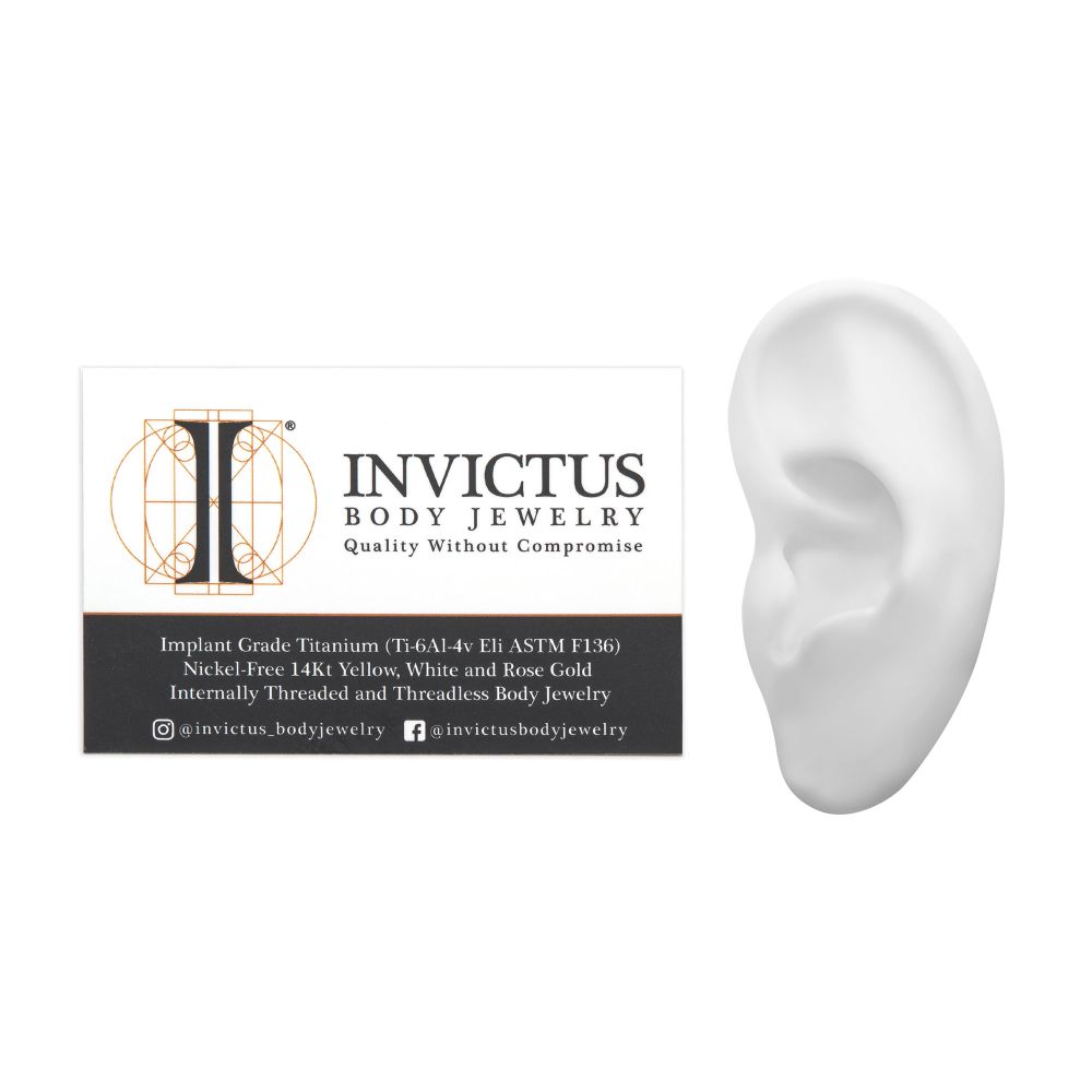 White Silicone Left Ear Display