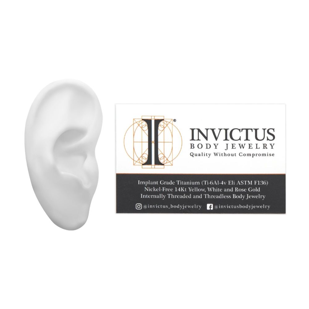 White Silicone Right Ear Display
