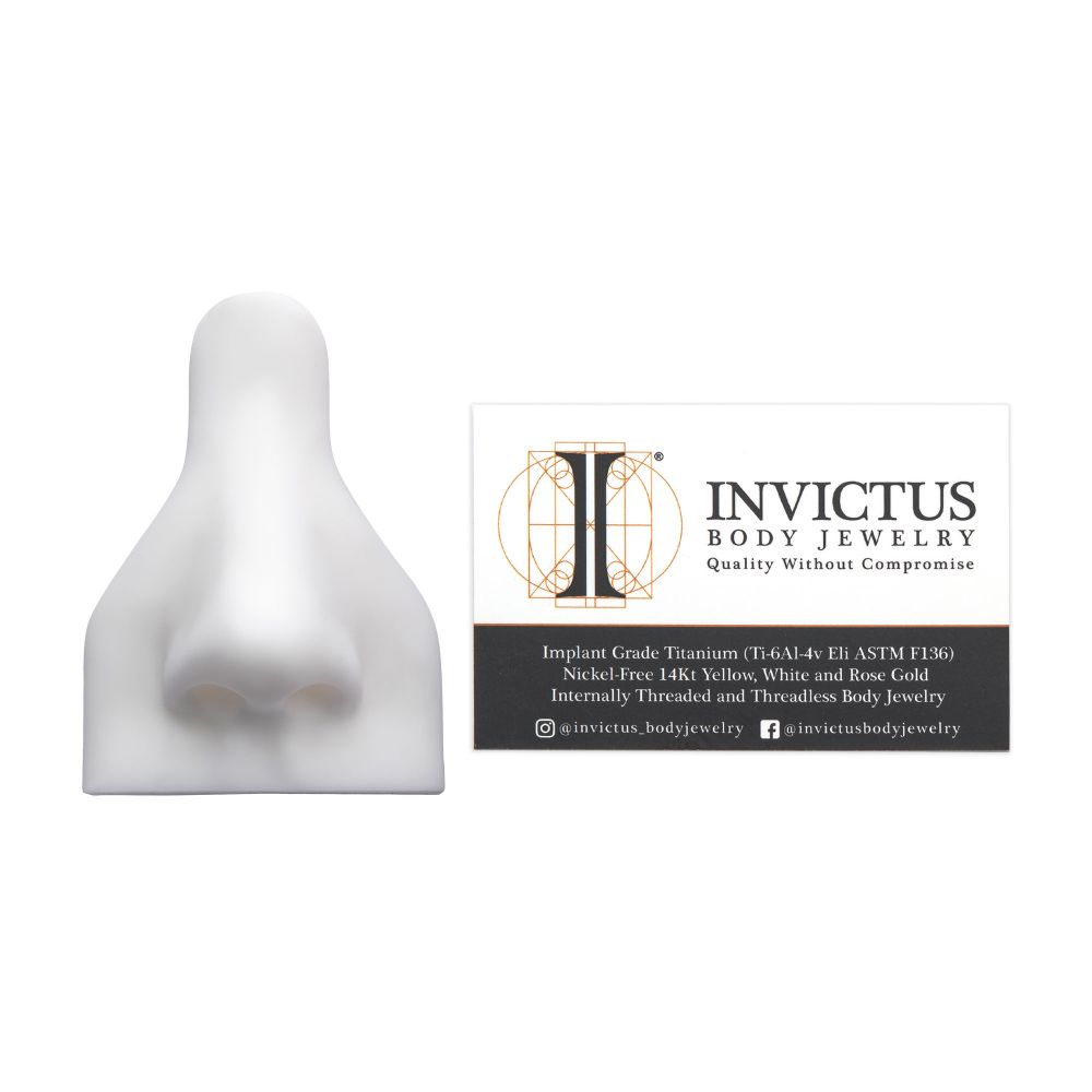 White Silicone Nose Display