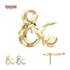 14Kt Gold Dungeons & Dragons 3D Ampersand Logo Threadless Top