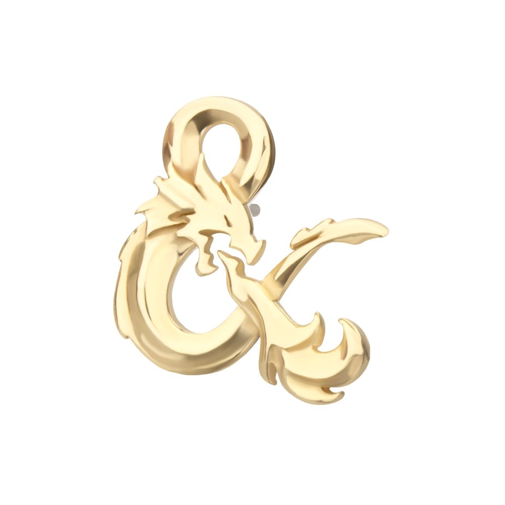 14Kt Gold Dungeons & Dragons 3D Ampersand Logo Threadless Top