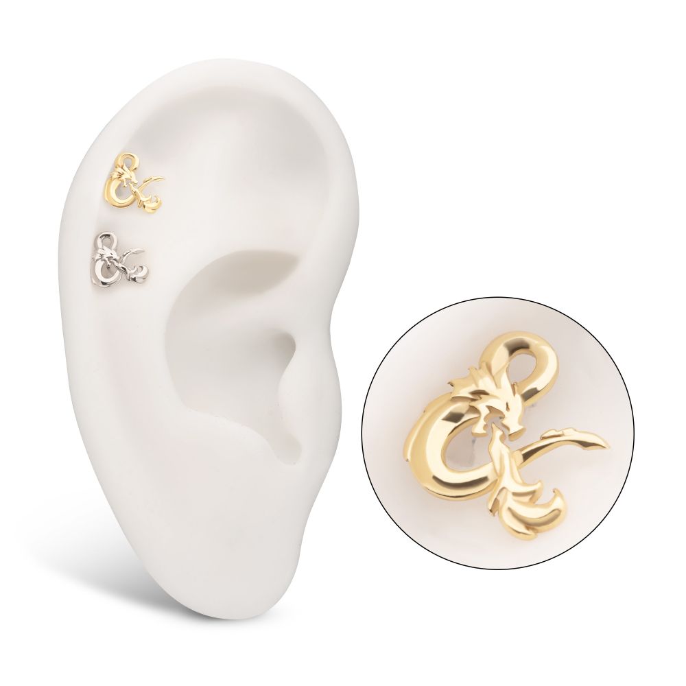 14Kt Gold Dungeons & Dragons 3D Ampersand Logo Threadless Top