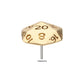 14Kt Gold Dungeons & Dragons 3D Flat Back Dice Threadless Top