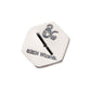 Titanium Dungeons & Dragons 3D Flat Back Dice Threadless Top