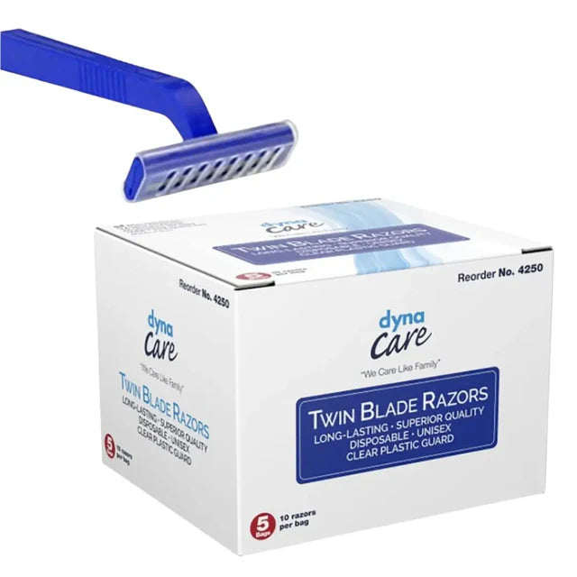 Razor Single Edge Twin Blade Blue 50 per Box