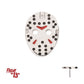 Titanium-Threadless Enamel Friday The 13th Jason Mask Top