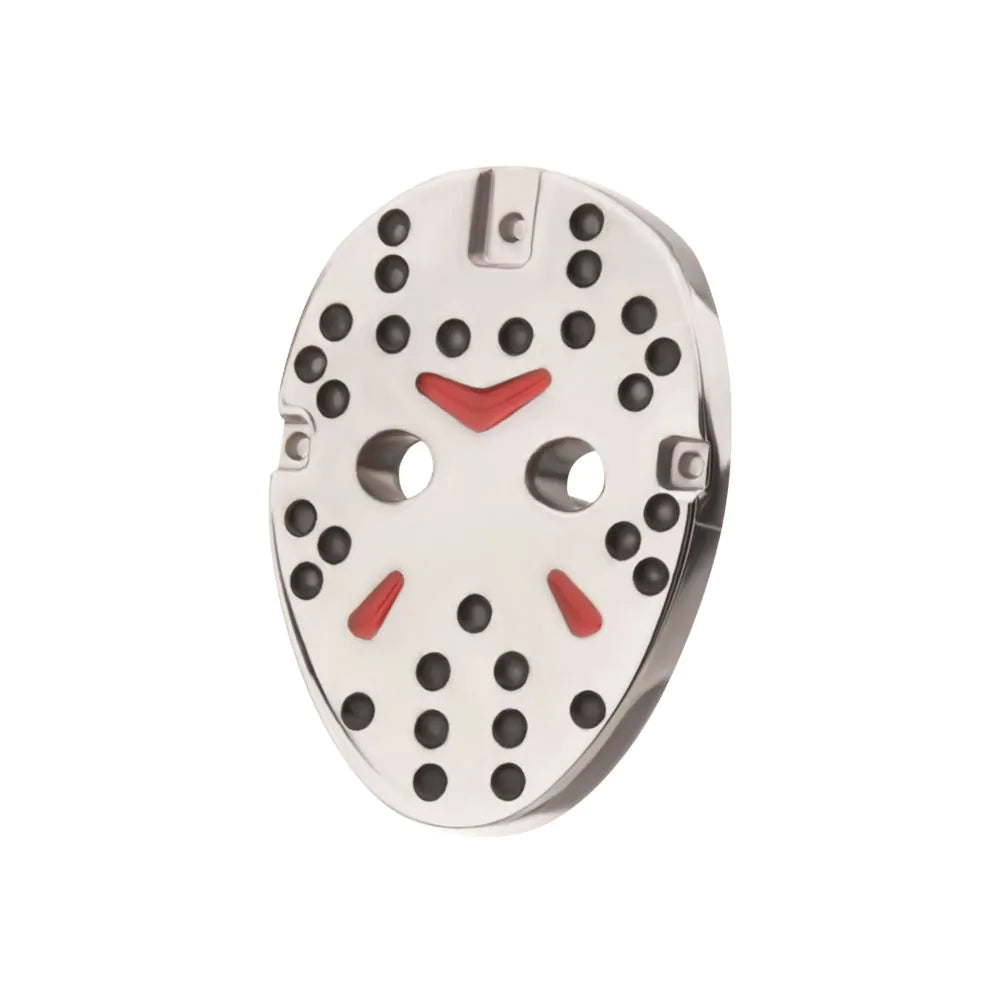 Titanium Threadless Enamel Friday The 13th Jason Mask Top