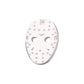 14Kt White Gold Friday The 13th Jason Mask Threadless Top