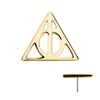 14Kt Gold Harry Potter Deathly Hallows Threadless Top