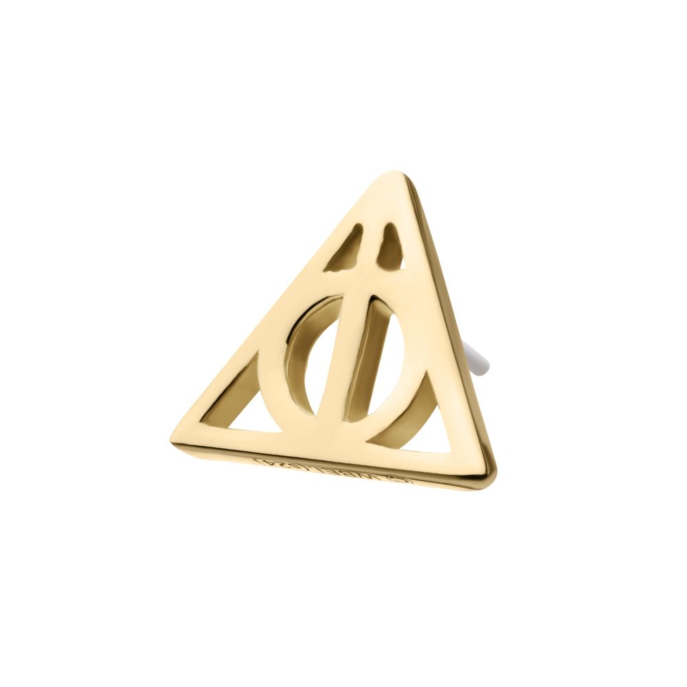 14Kt Gold Harry Potter Deathly Hallows Threadless Top