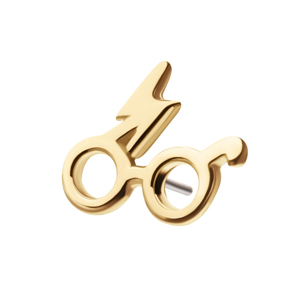 14Kt Harry Potter Eyeglasses Threadless Top