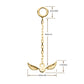 14Kt-Gold Harry Potter Golden Snitch Dangle Charm