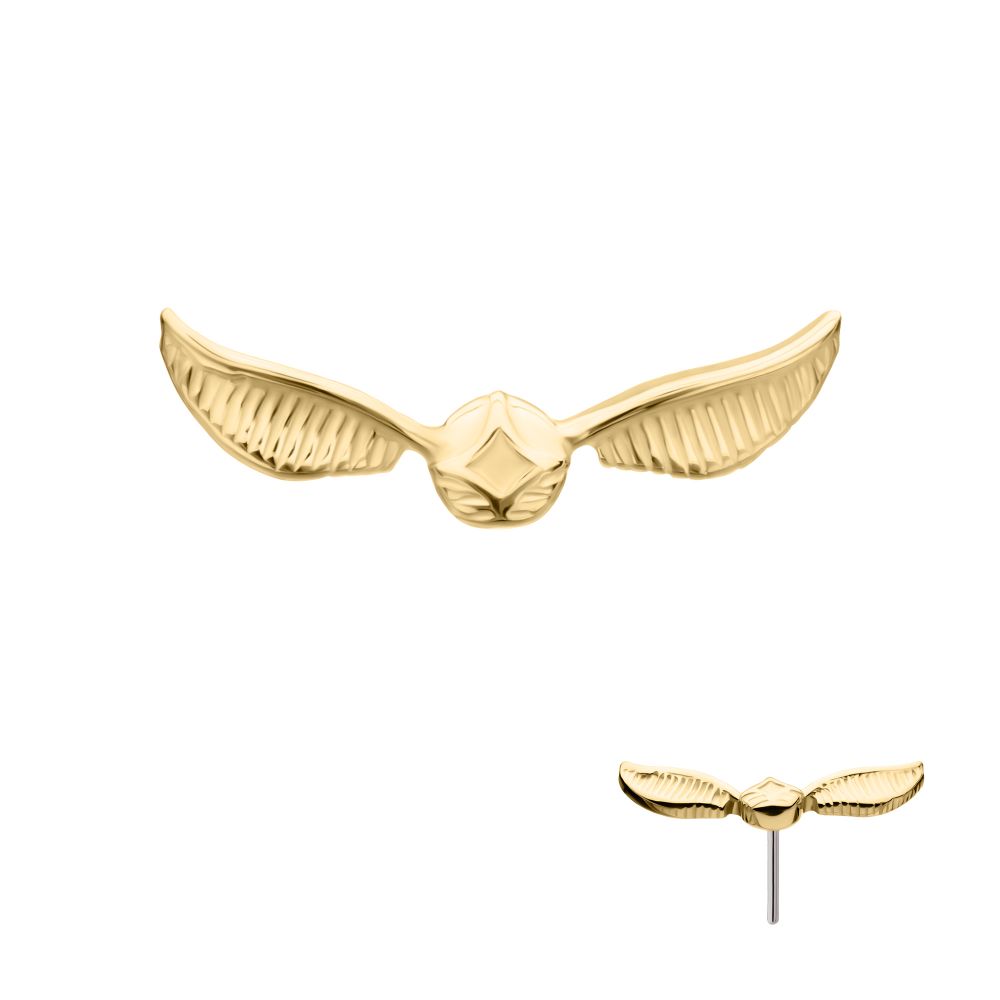 14Kt Gold Harry Potter Golden Snitch Threadless Top