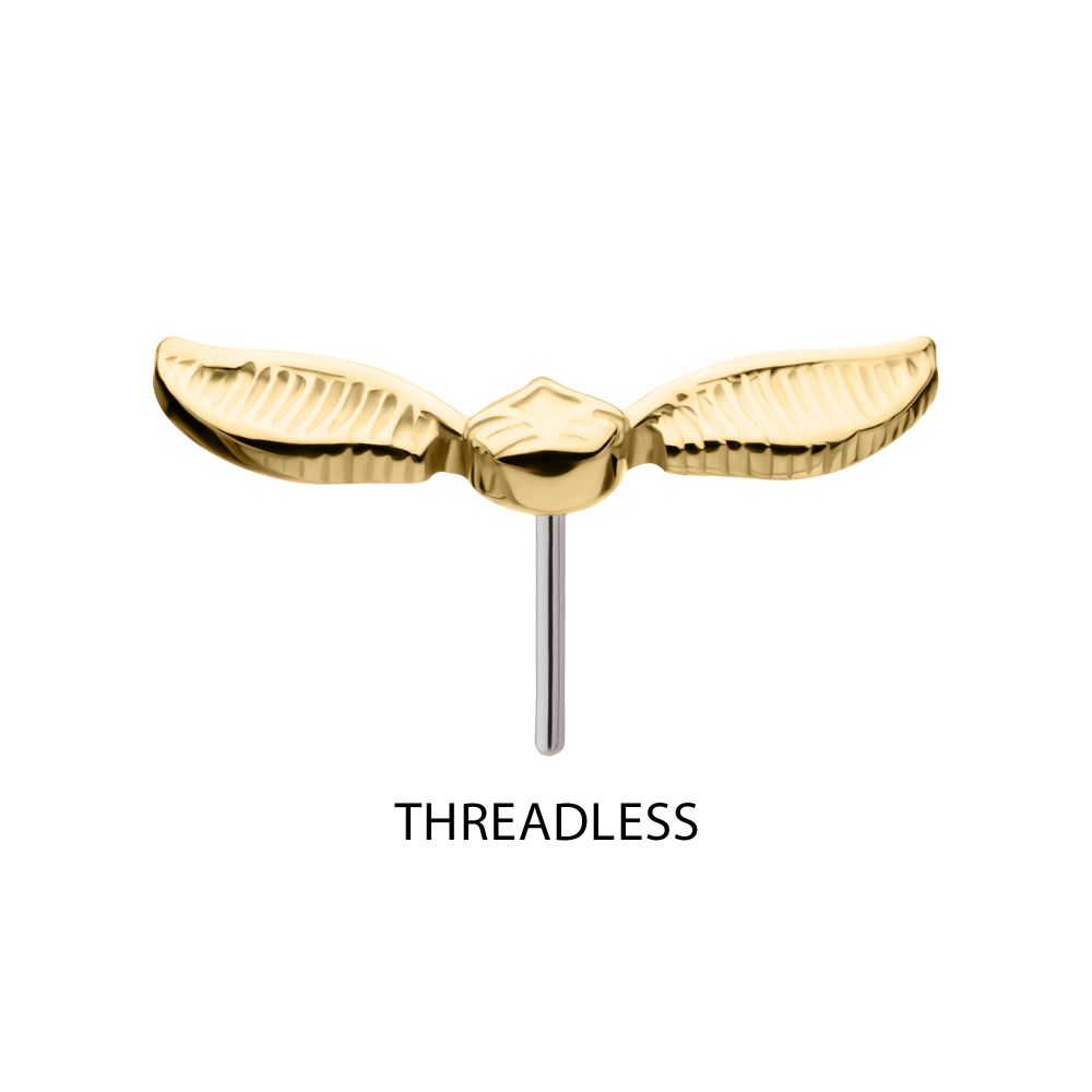 14Kt Gold Harry Potter Golden Snitch Threadless Top