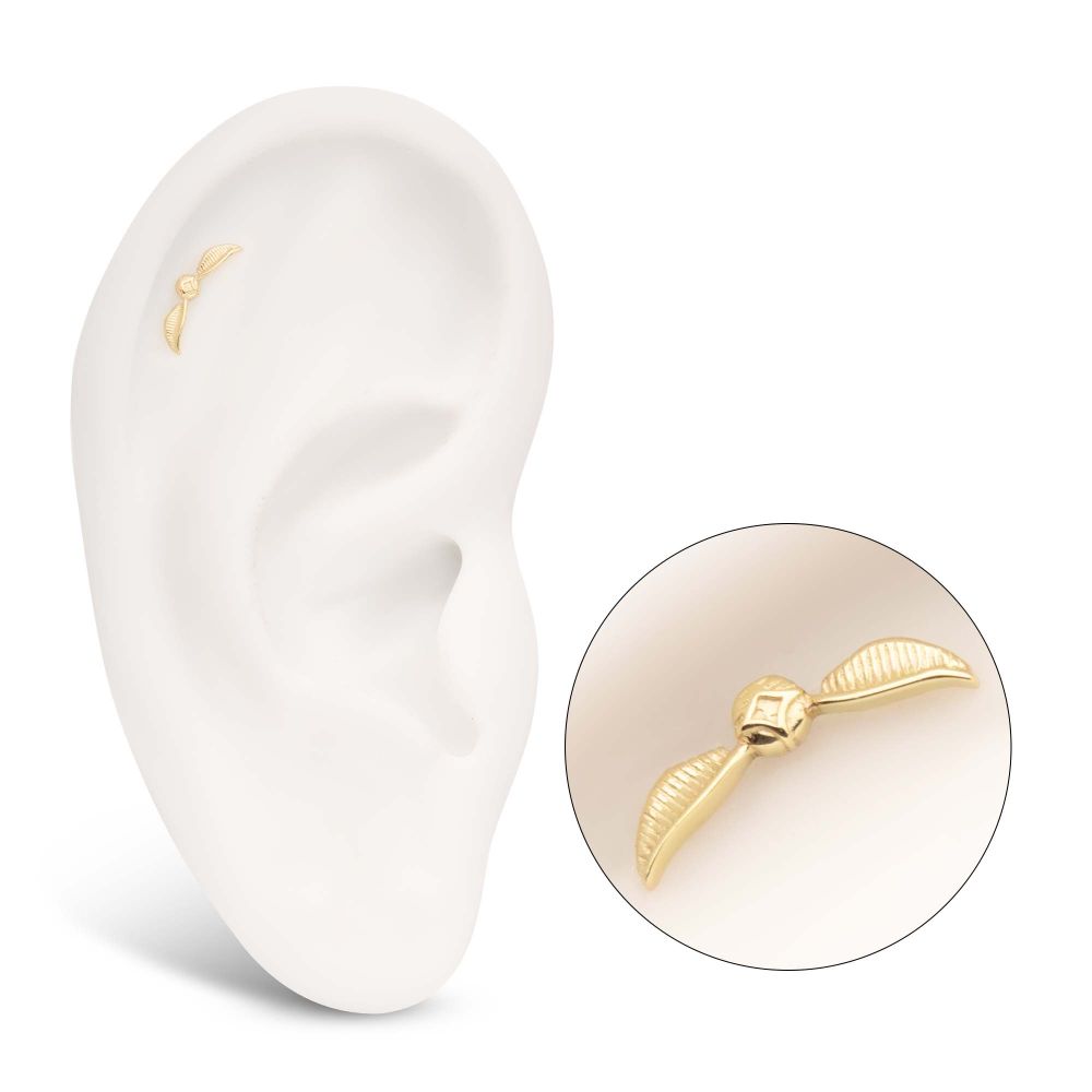 14Kt Gold Harry Potter Golden Snitch Threadless Top