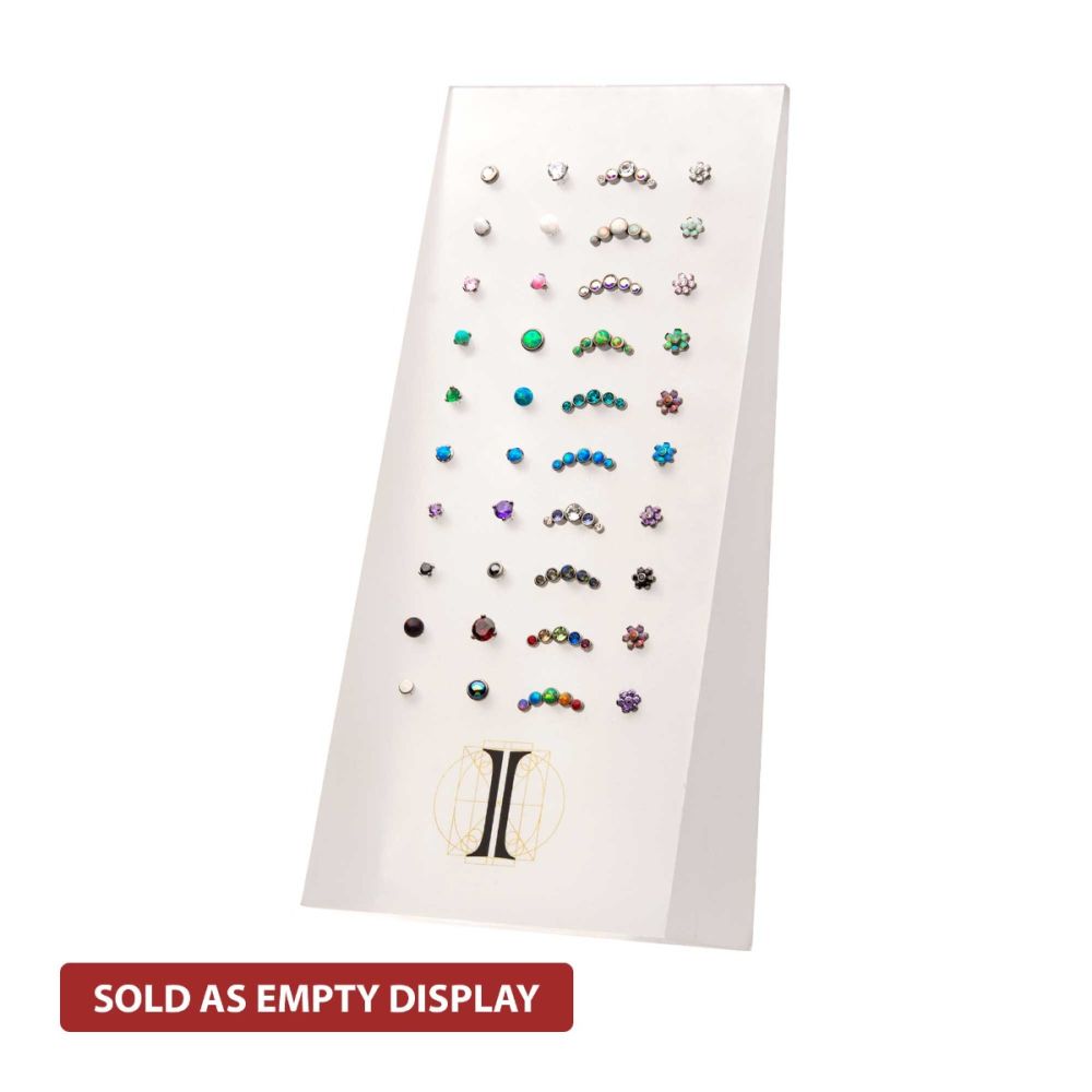 Invictus Frosted Matte Finish Acrylic 40-Hole Portrait Empty Display