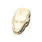 14Kt Yellow Gold Marvel Iron Man Face Threadless Top