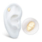14Kt Yellow Gold Marvel Iron Man Face Threadless Top