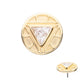 14Kt Yellow Gold Bezel Set Marvel Iron Man Arc Reactor Threadless Top