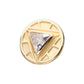 14Kt Yellow Gold Bezel Set Marvel Iron Man Arc Reactor Threadless Top