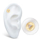 14Kt Yellow Gold Bezel Set Marvel Iron Man Arc Reactor Threadless Top