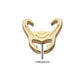 14Kt Yellow Gold Marvel Loki Helmet Logo Threadless Top