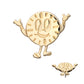 14Kt Yellow Gold Marvel Loki Miss Minutes Threadless Top