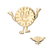 14Kt Yellow Gold Marvel Loki Miss Minutes Threadless Top