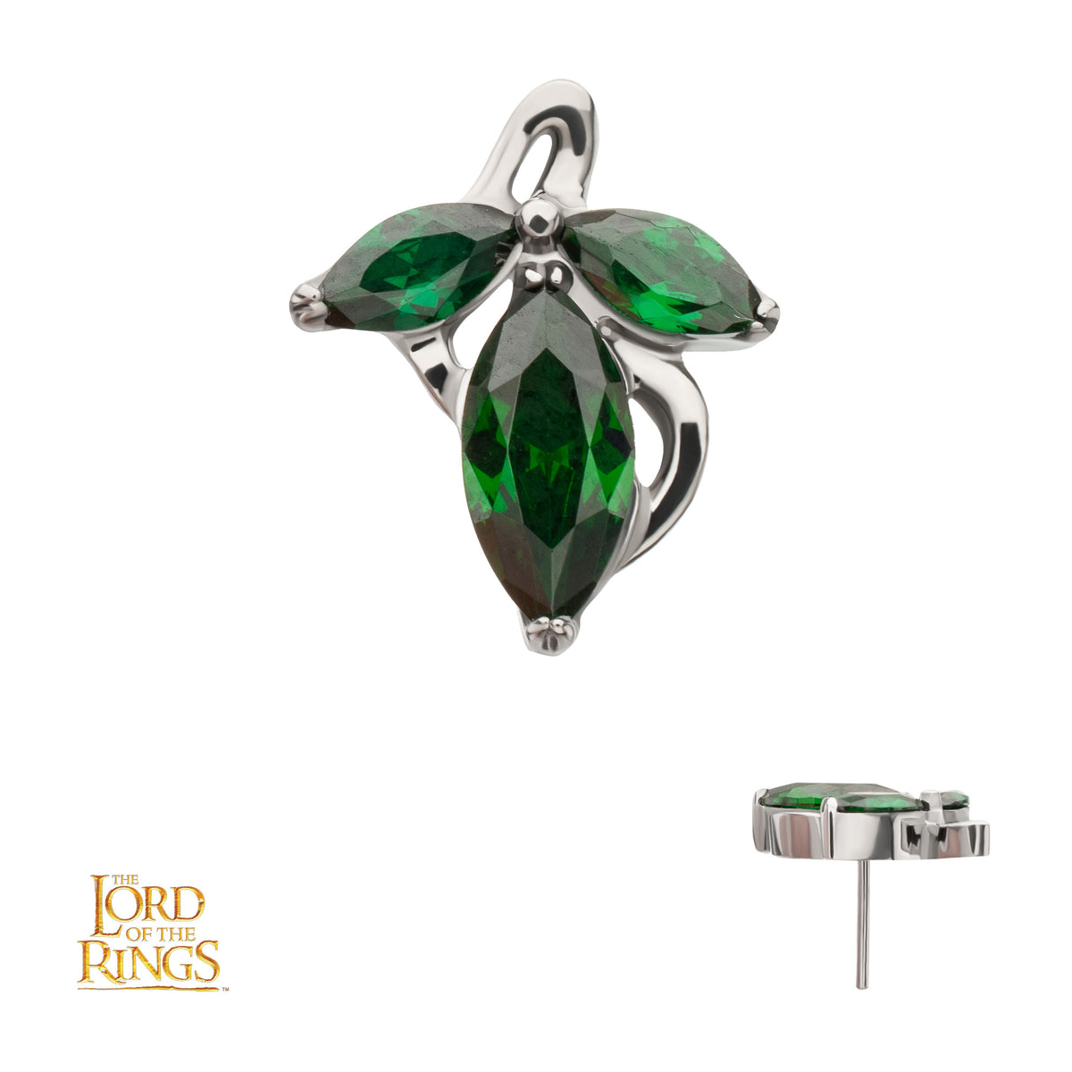 Titanium Threadless Lord of the Rings Frodo's Brooch Gem Top